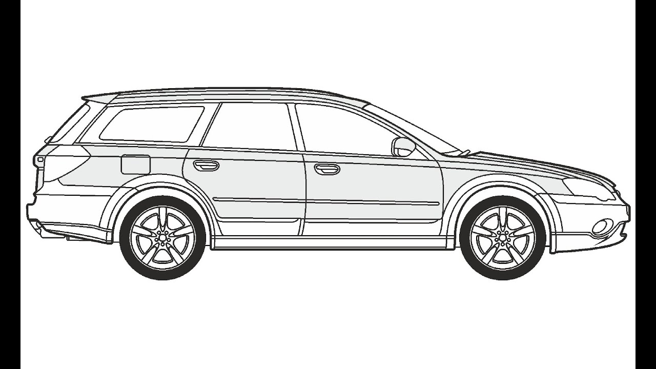 How to draw a subaru legacy outback ðððº ððñðñðððññ subaru legacy outback