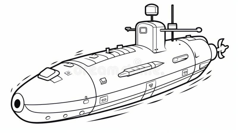 Submarine coloring stock illustrations â submarine coloring stock illustrations vectors clipart