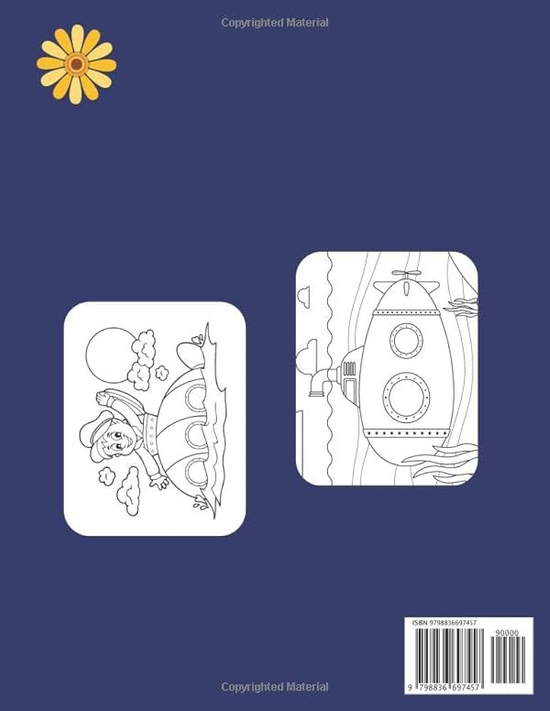 Submarine kids coloring book for kids children toddlers ages