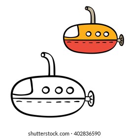 Submarine coloring pages images stock photos d objects vectors