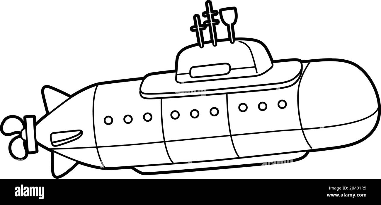 Nuclear submarine cut out stock images pictures