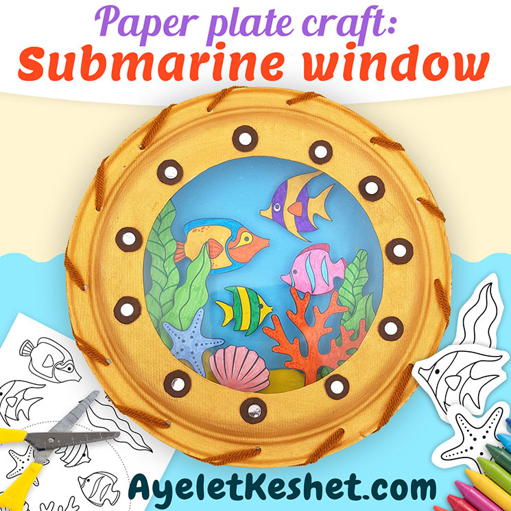 Submarine window craft diy wall dãcor