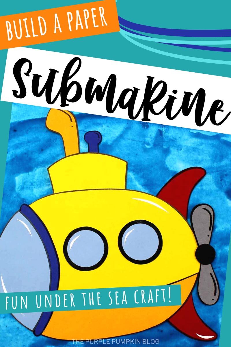 Make this fun yellow submarine paper craft with nstruction paper