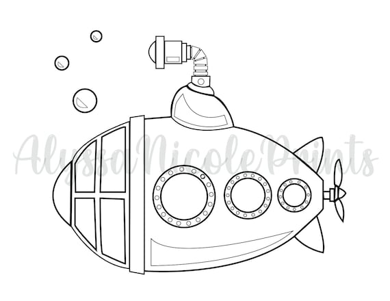 Submarine coloring page coloring pages submarine drawing page childrens coloring children color marker drawing color school activity