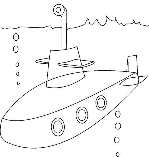 Free submarines coloring pages pdf