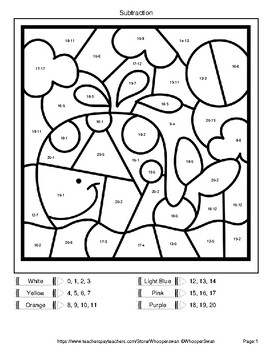 Subtraction up to