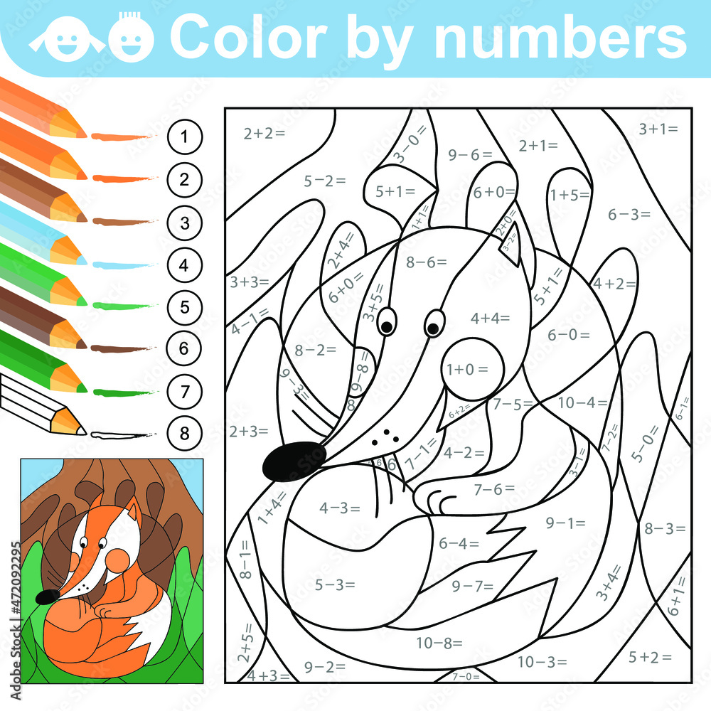 Vector color by numbers