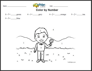 Free color by subtraction