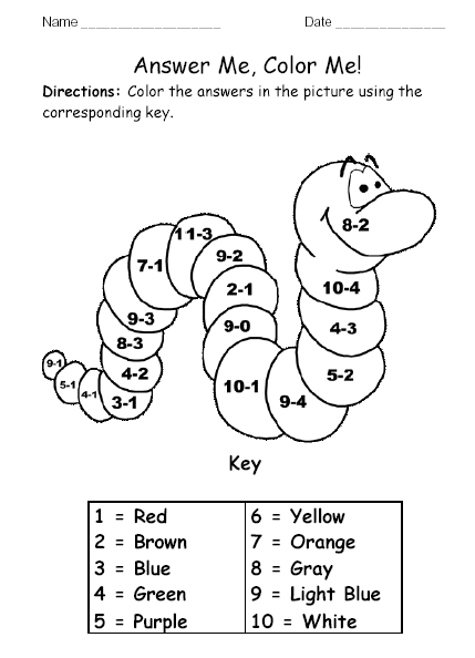 Math coloring pages