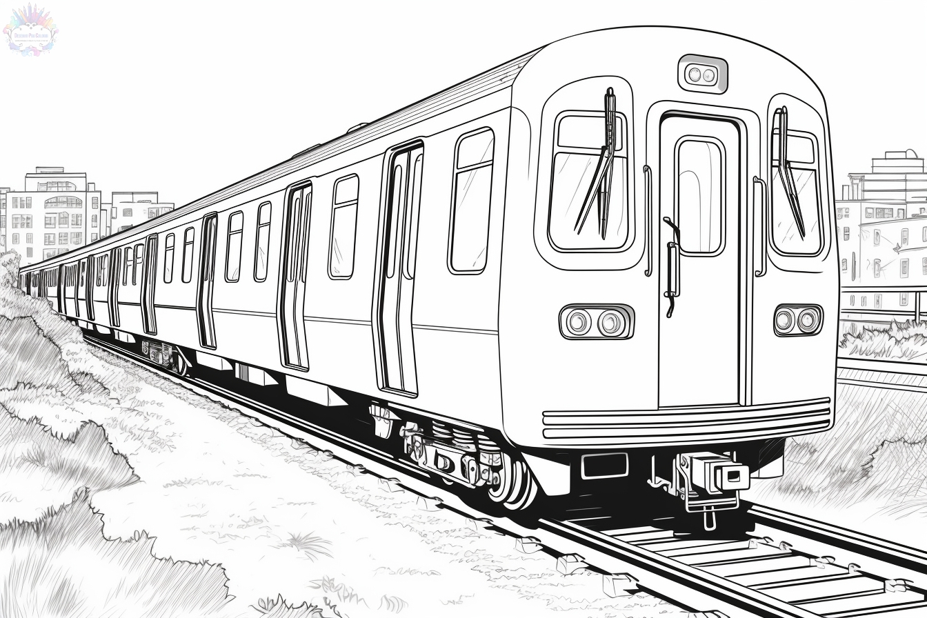 Train coloring pages