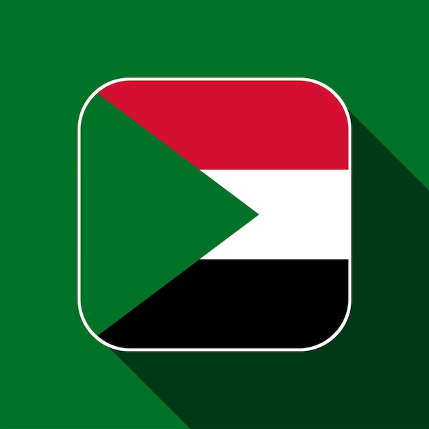 Premium vector sudan flag official colors vector illustration
