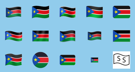 Ðð flag south sudan emoji