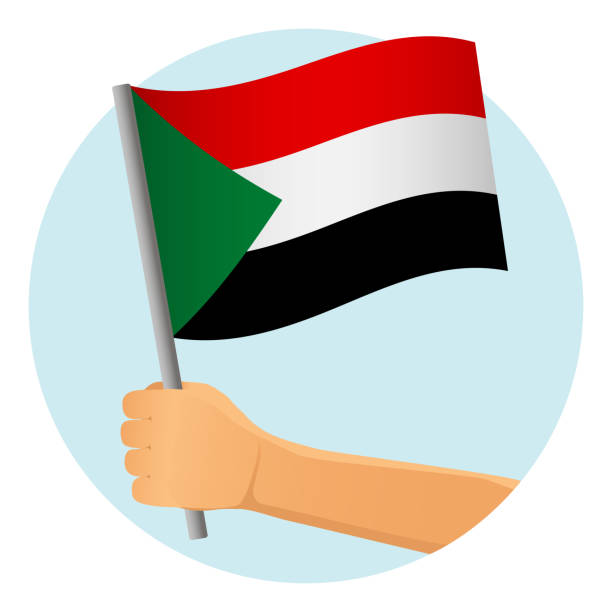 Sudan flag stock illustrations royalty