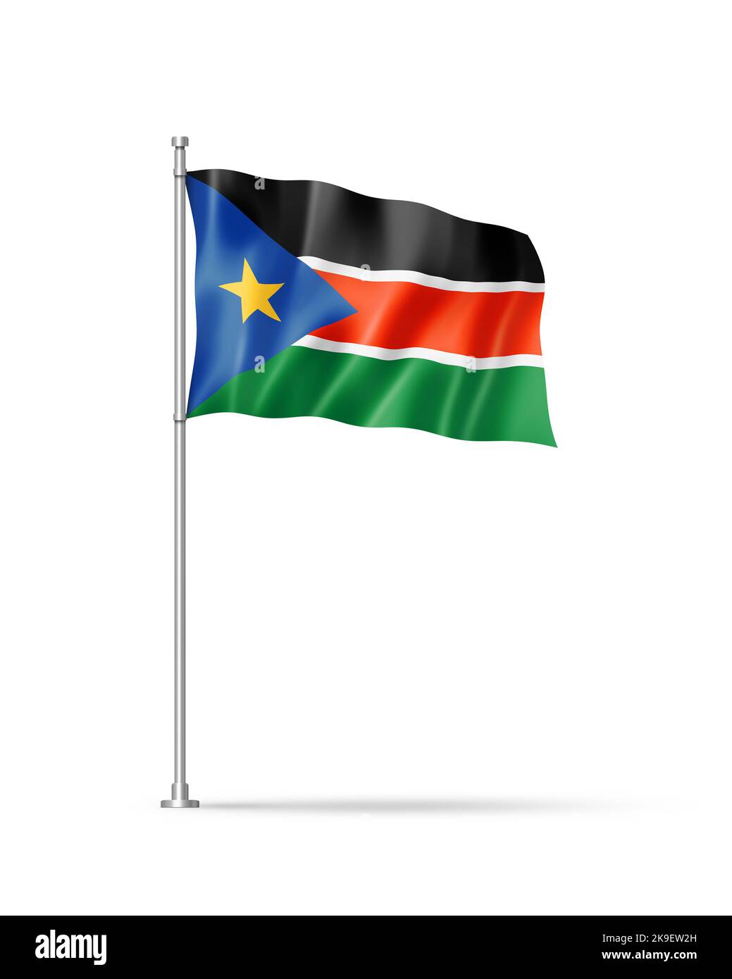 Flag south sudan cut out stock images pictures