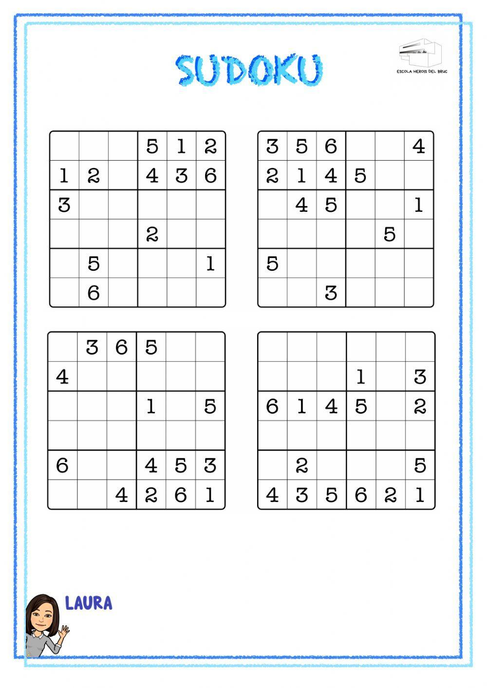 Sudoku x worksheet live worksheets