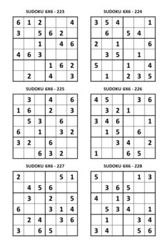 Printable sudoku for kids x grid sheet off
