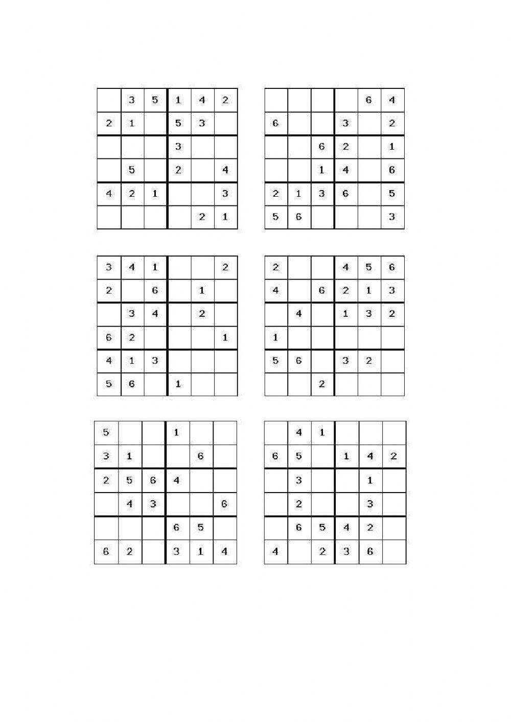 Sudoku x online worksheet live worksheets