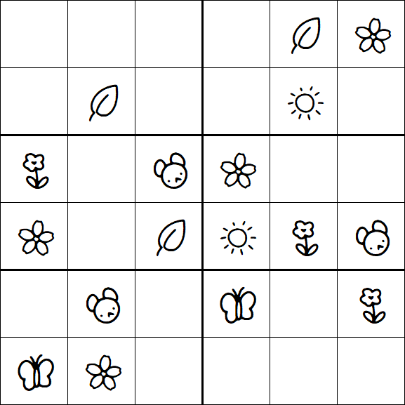 Kids sudoku x