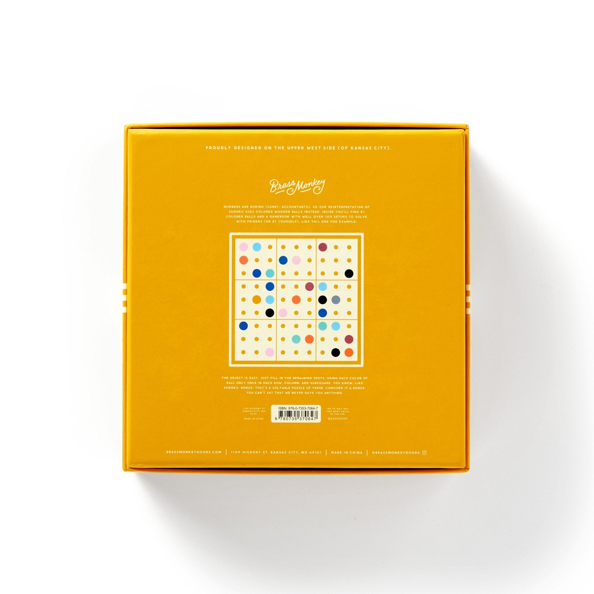 Sudoku with some balls sudoku game set brass monkey
