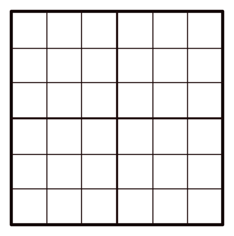 X empty sudoku grid free printable papercraft templates