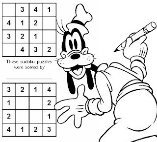 Disney coloring pages free printable disney sudoku puzzle for children