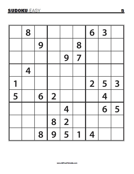 Large print sudoku puzzles â free printable