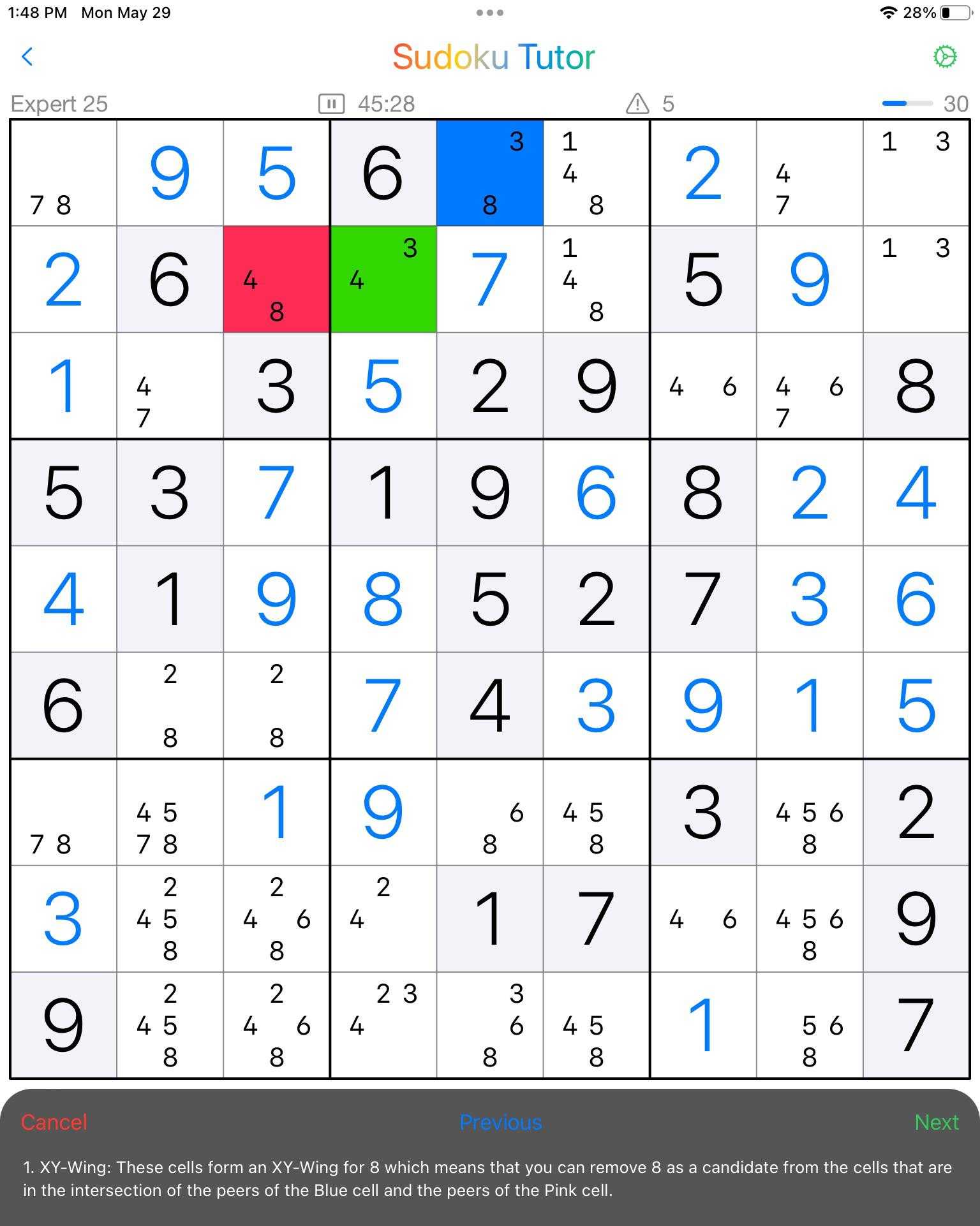 Xy wing intersection rsudoku