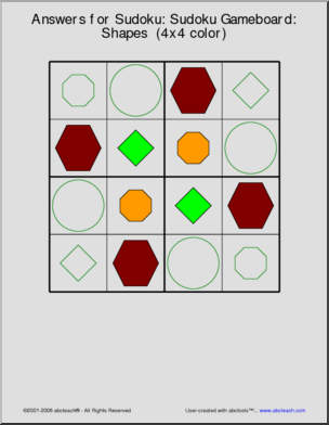 Sudoku gameboard