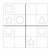 Printable sudoku puzzles at beginners level for smaller and bigger kids