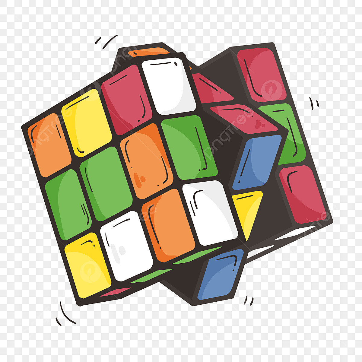 Rubiks cube png vector psd and clipart with transparent background for free download
