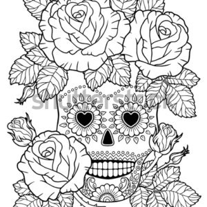 Day of the dead coloring pages printable for free download