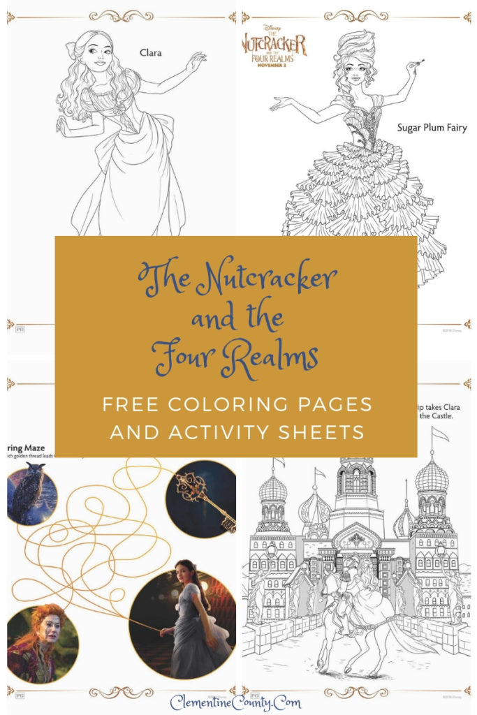 The nutcracker and the four realms coloring pages clementine county