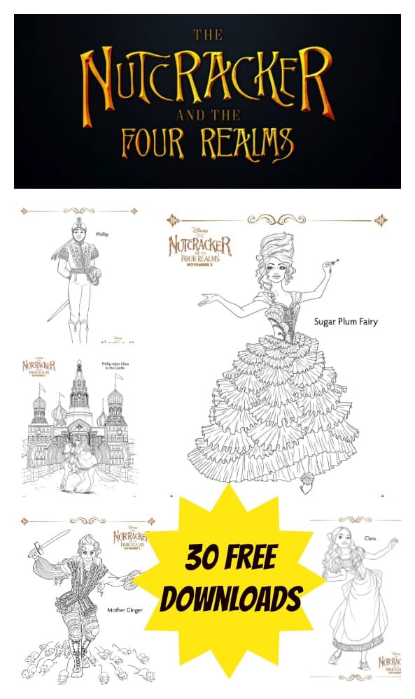 The nutcracker and the four realms free coloring pages