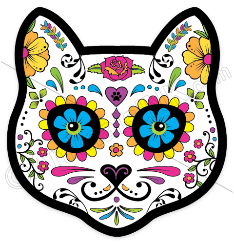 Sugar skull cat vs