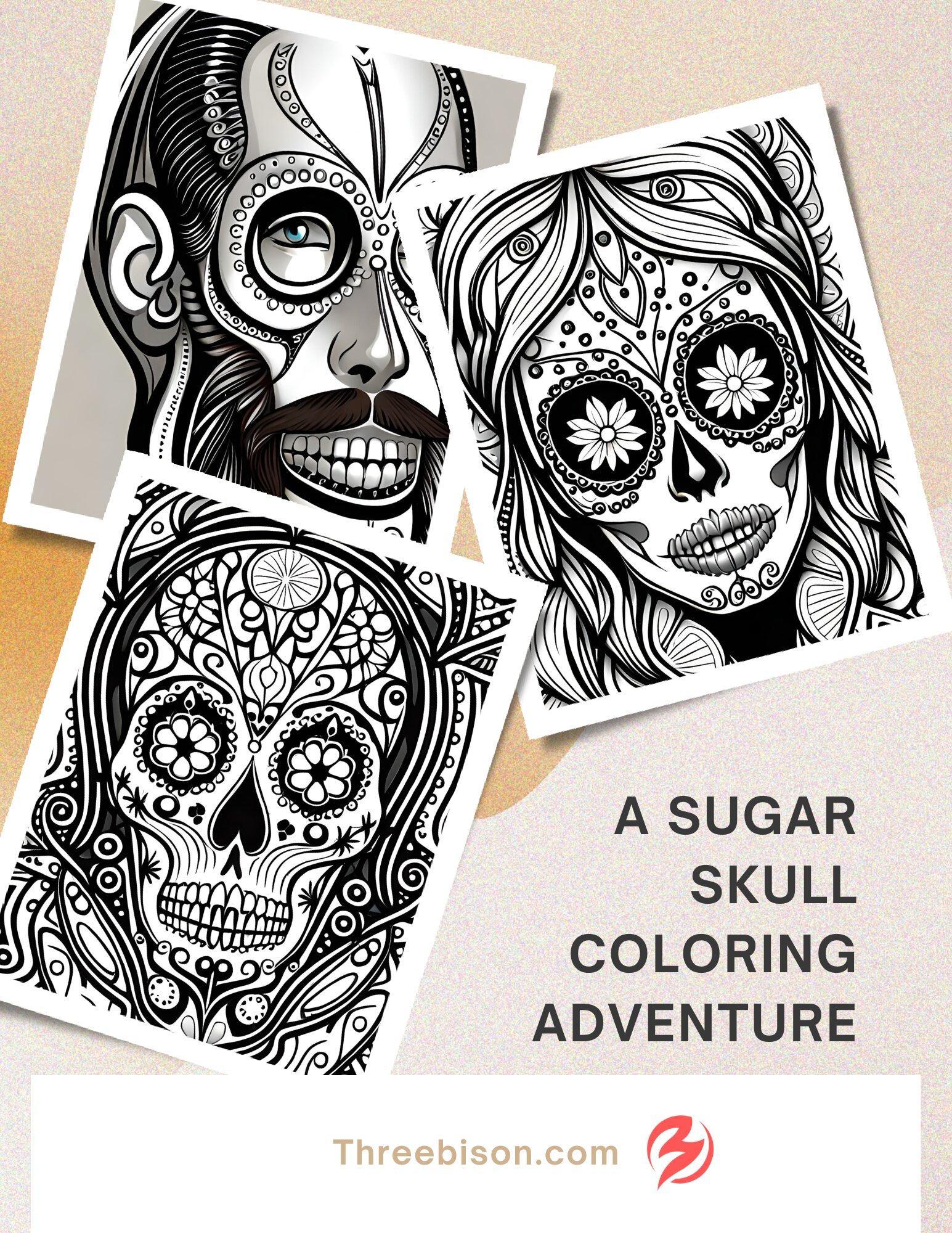 Sugar skull coloring pages