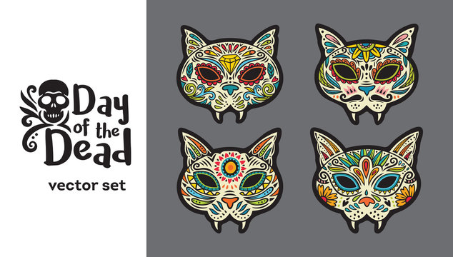 Sugar skull cat images â browse photos vectors and video