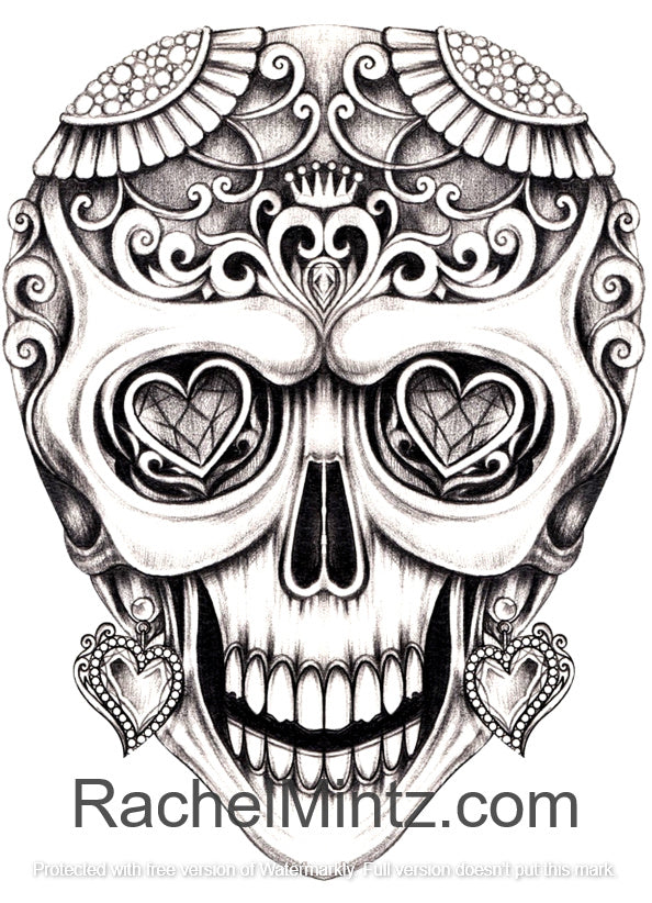 Floral skulls