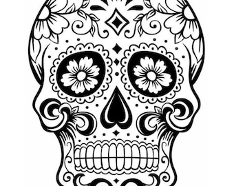 Sugar skulls coloring pages