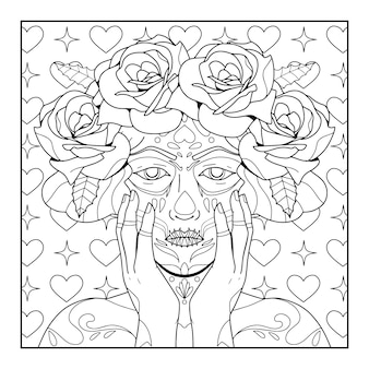 Page sugarskull coloring pages images