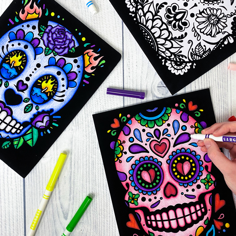 Day of the dead sugar skulls