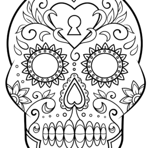 Day of the dead coloring pages printable for free download