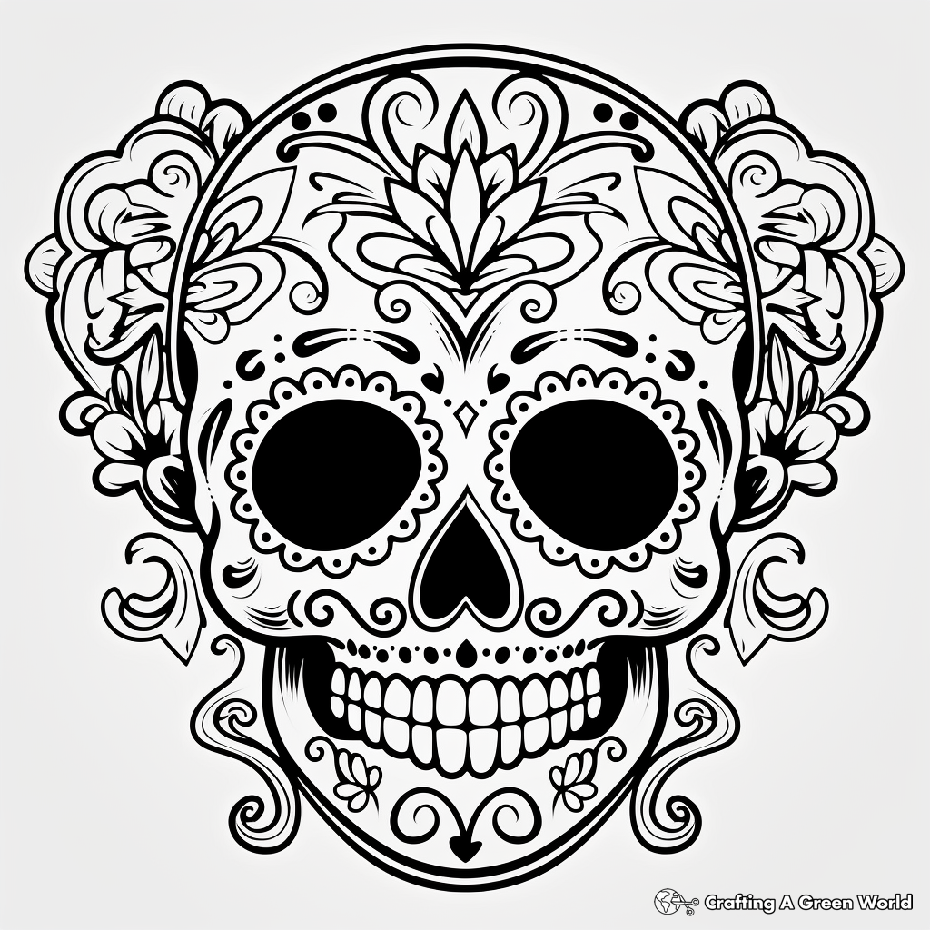 Skull coloring pages