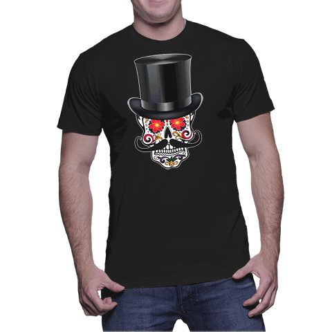 Sugar skull top hat