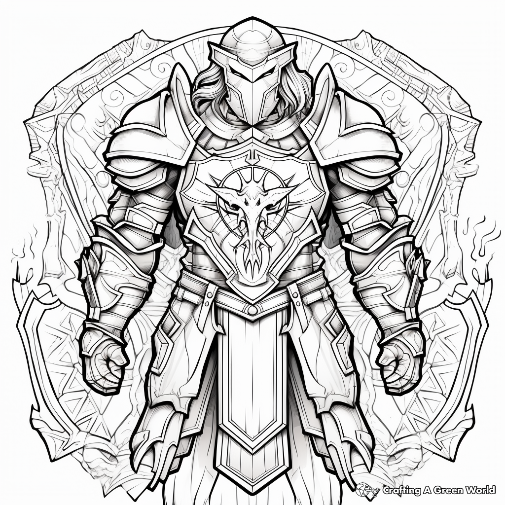 Armor of god coloring pages
