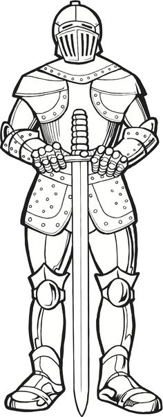 Coloriage armor of god coloring pages medieval times knights