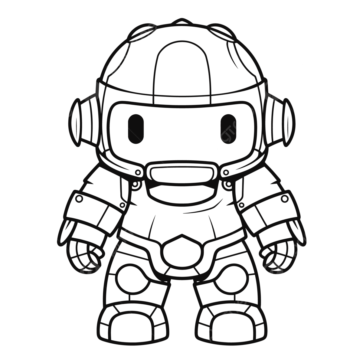 Robot coloring page with a space suit outline sketch drawing vector armor drawing armor outline armor sketch png and vector with transparent background for free download
