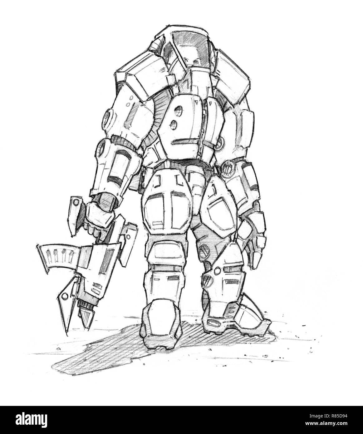 Exoskeleton suit cut out stock images pictures
