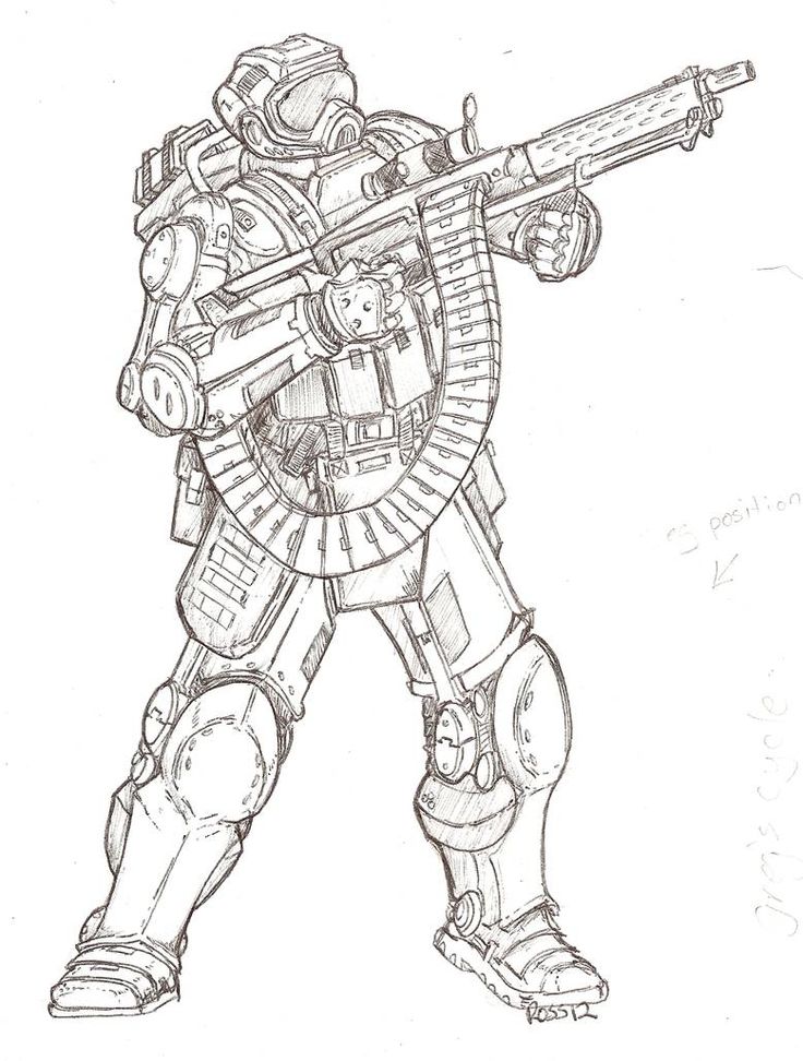 Another power armor drawing by themuffinkingxxx on deviantart armor drawing power armor drawings