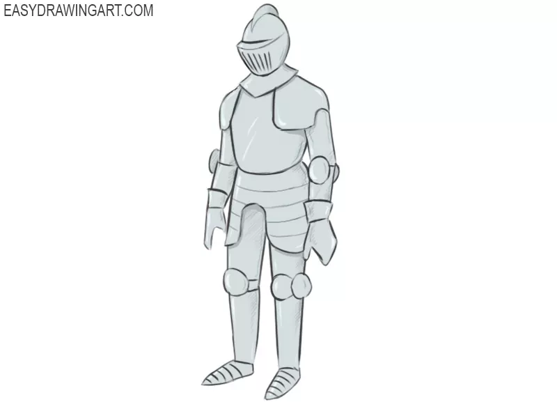 How to draw an armor