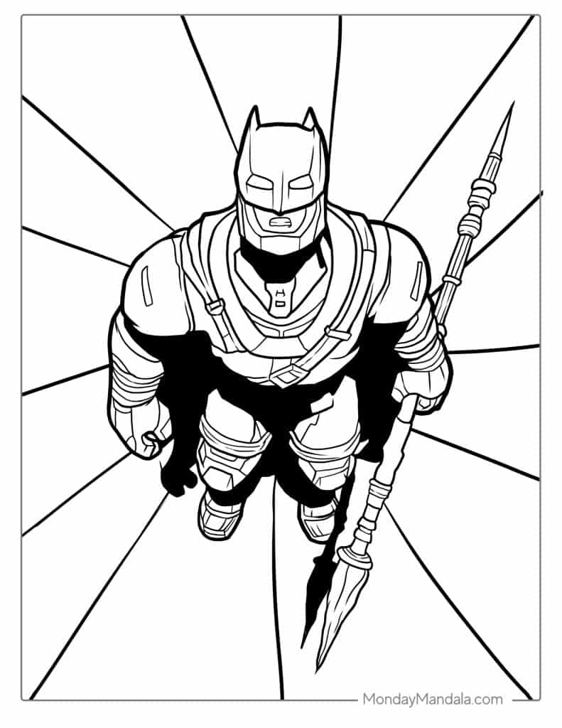Batman coloring pages free pdf printables